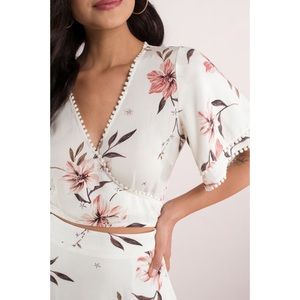 Tobi floral wrap blouse small #14